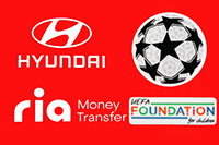 UCL Patch &UEFA Foundation & Hyundri & Ria Money Transfer